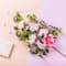 Glitzhome® 28" Pink Hydrangea, Peony & Cherry Blossom Picks, Set of 2